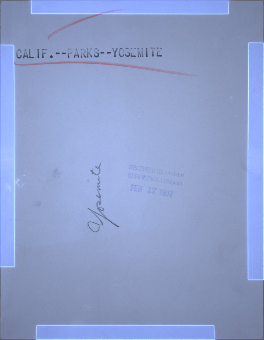 Ultraviolet — verso · fluorescence of varnish, retouching and stamp inks on the back of the print