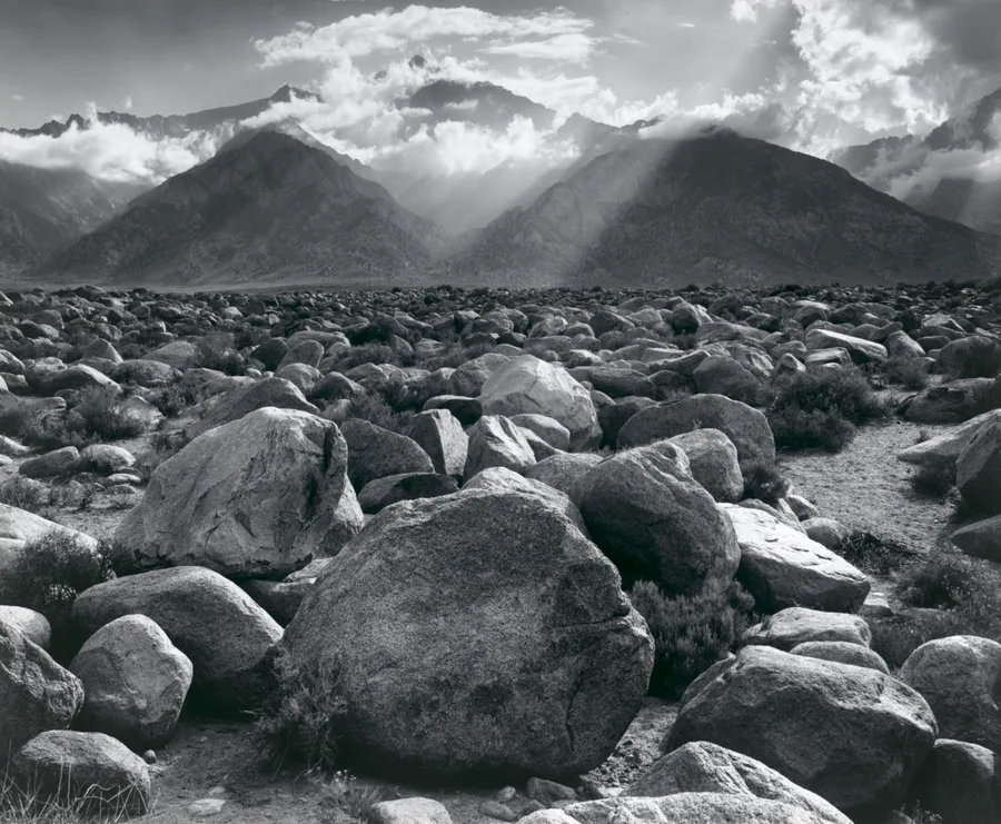 Mount Williamson, Sierra Nevada, from Manzanar